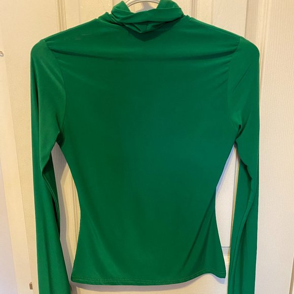 Green Turtle-Neck Top - Picture 3 of 3